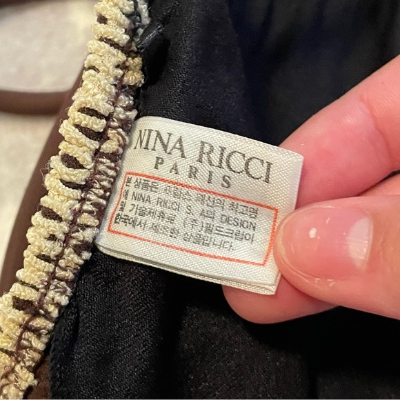 Nina Ricci Paris textured bikini top size small vintage retro - Picture 3 of 4